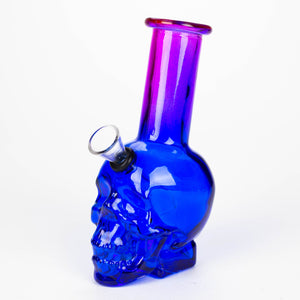 6" Mini Skull glass water bong