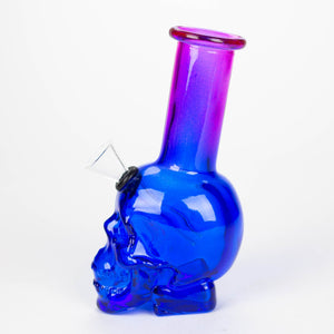 6" Mini Skull glass water bong