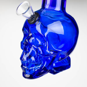 6" Mini Skull glass water bong