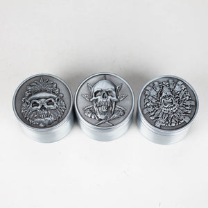 2" Metal Grinder 4 Layers with Skull Design