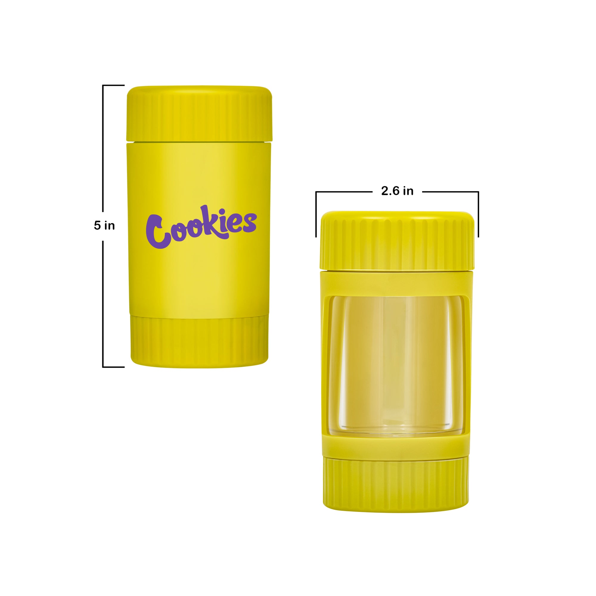 4-in-1 Magnify Led Jar with a grinder and one hitter