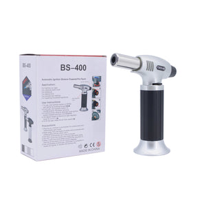 Refillable Torch Lighter Adjustable Flame with Safety Lock(Butane Gas Is Not Included)